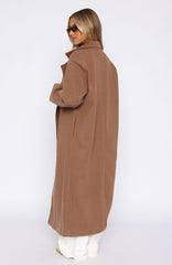 Modern Edge Oversized Coat Caramel