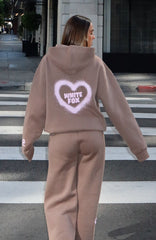 11th Street City Girl At Heart Oversized Hoodie Cinnamon Bun