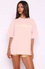 Tropic Rush Oversized Tee Pink