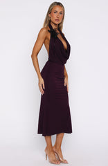 Champagne Rush Midi Dress Plum