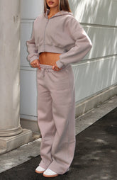 Stay Lifted Wide Leg Sweatpants Cinnamon