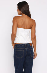 Admired By All Strapless Bustier White