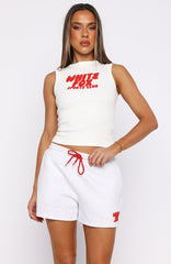 Club 14 Allie Tank Top White